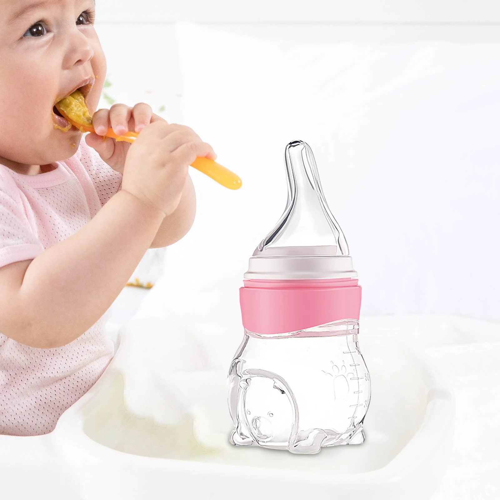 

Smart Medicine Dispenser Feeding Bottle Squeeze Medicine Milk Bottle Pacifier Feeding Baby Training Feeder Food Supplement
