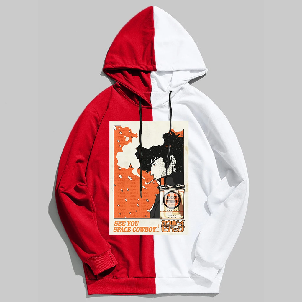 

Толстовка с капюшоном Cowboy Bebop, толстовка с капюшоном в стиле Харадзюку «Too Good Too Bad», толстовка с капюшоном в стиле аниме для женщин и мужчин, т...