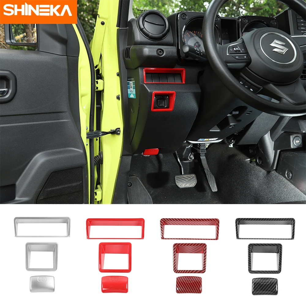 

Interior Accessories For Suzuki Jimny Car Rearview Mirror Adjust Switch Button Decoration Cover Stickers For Suzuki Jimny 2019+