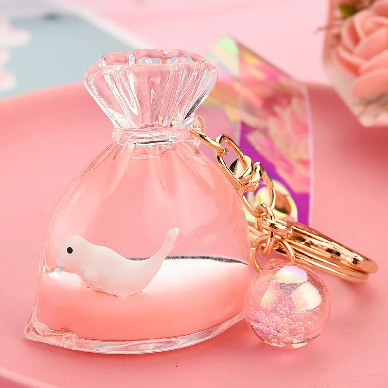 Жидкость плавающий лотерейный мешок брелок красивая одежда для сна с