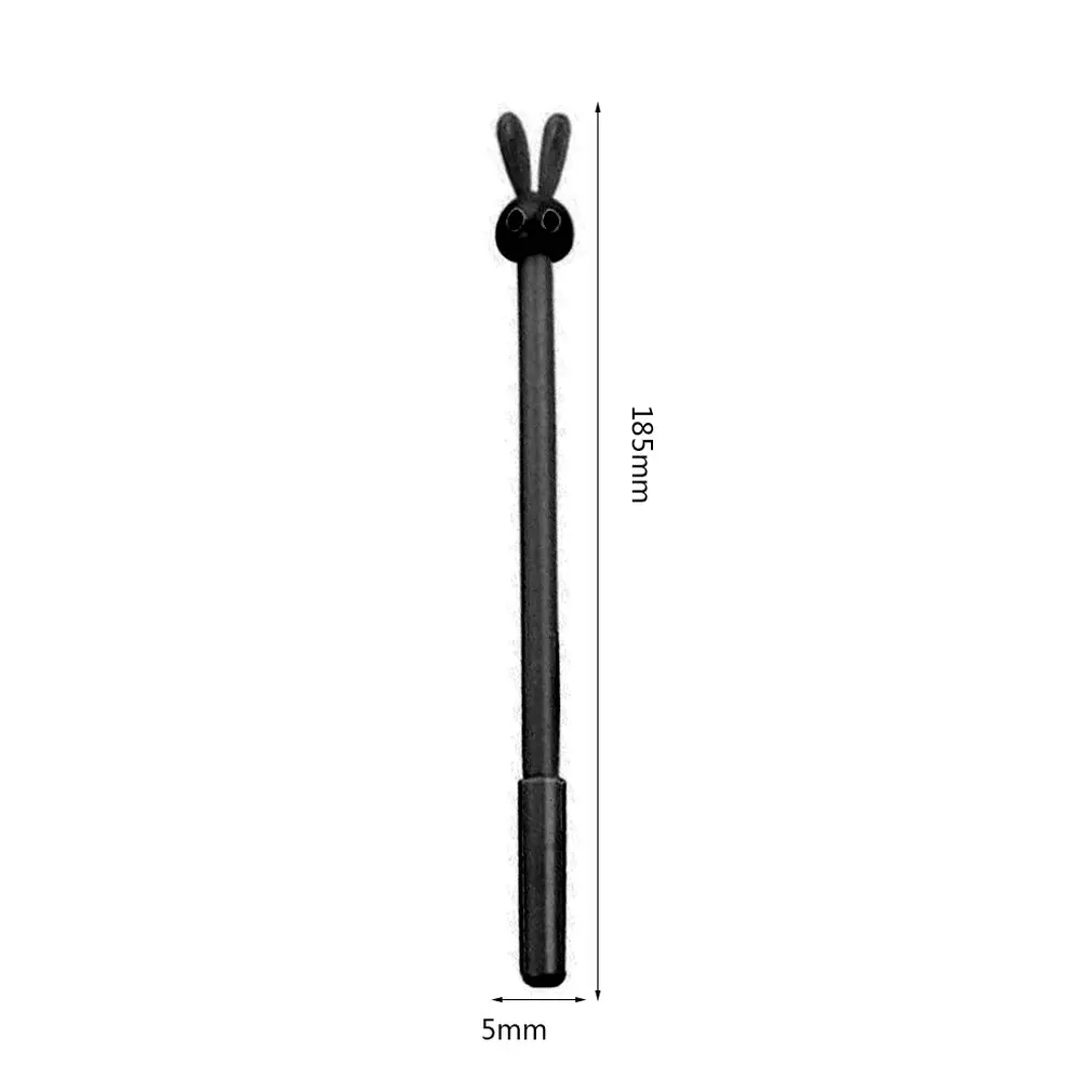 

Creative Cartoon Stationery Cute Long Ears Rabbit Jelly Neutral Pen Black Student Supplies Signature Pen