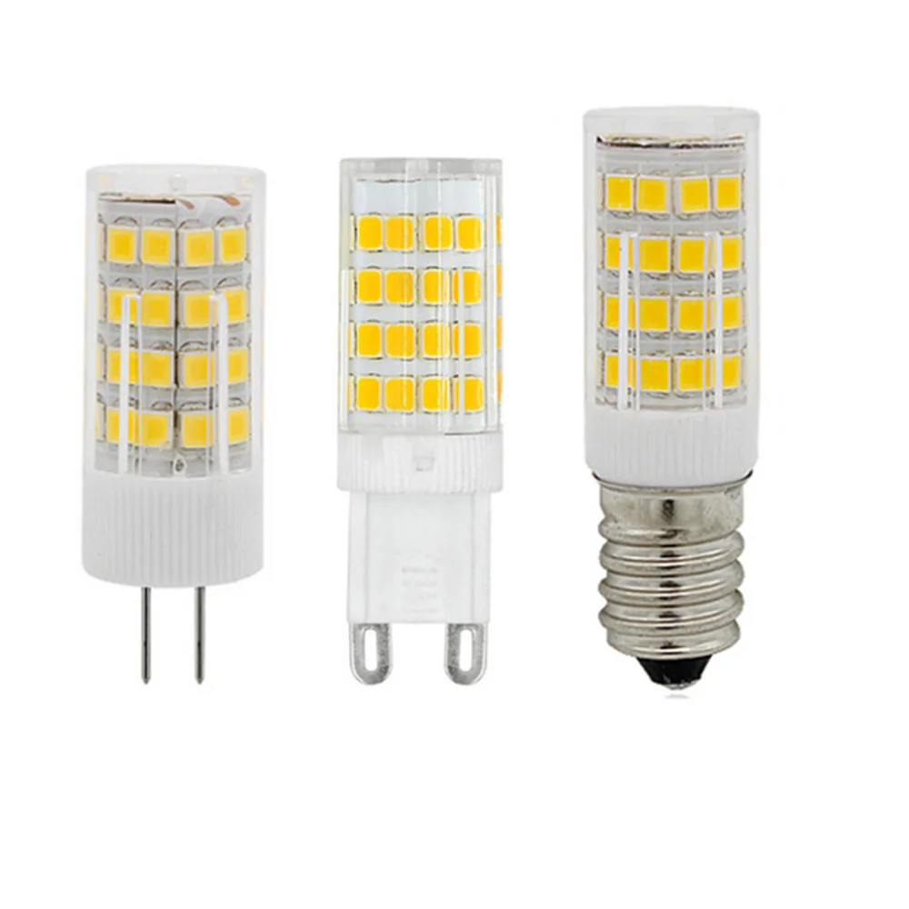 

Mini G9 led bulb G4 E14 220v 5w 7w 9w 12w 33 51 75 86pcs leds smd 2835 Ceramic body light warm/cold white Spotlight