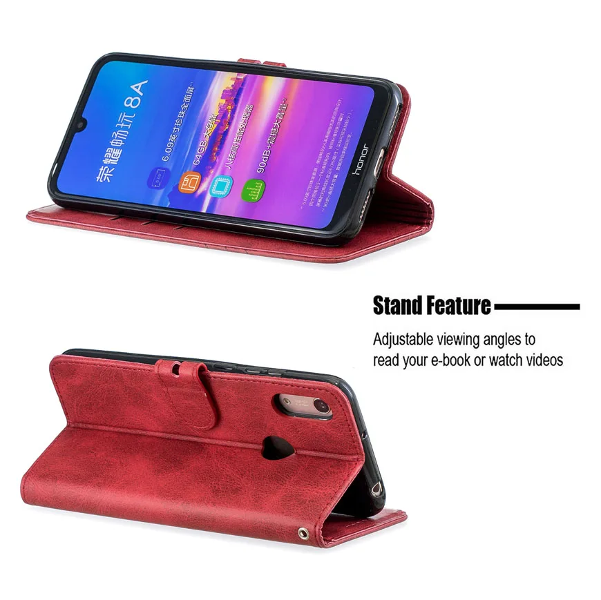 Кожаный флип-чехол для Huawei P20 P30 Lite Pro Mate 30 20 10 Y5 Y6 Y7 P Smart 2019 2018 Honor 8A 9X 10i чехлы