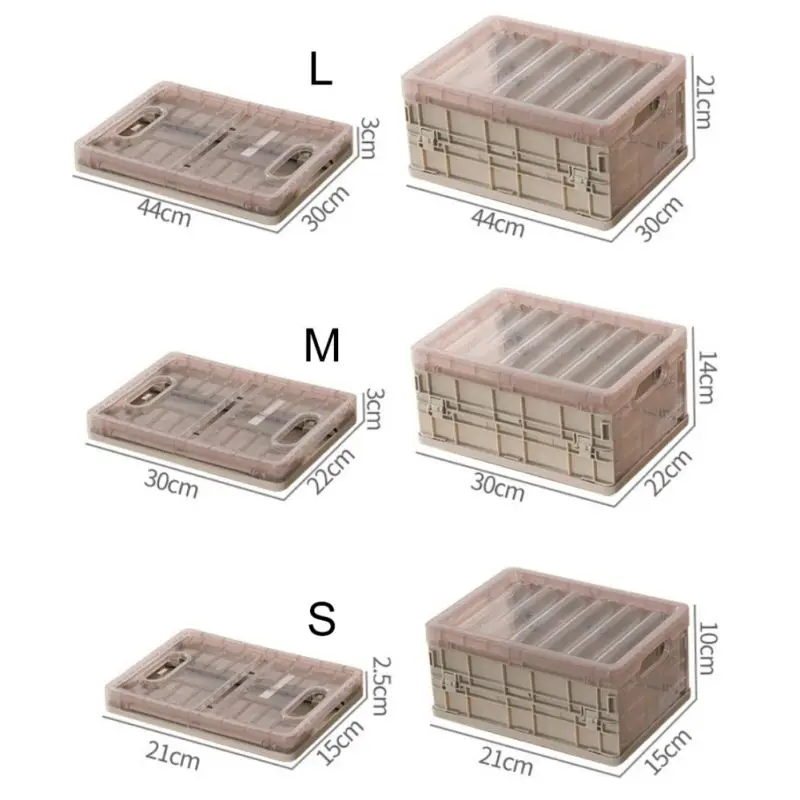 Durable Folding Storage Cases With Lid Waterproof Thick Collapsible Organizer Boxes For Blanket Clothes Books Under Bed In Cars |