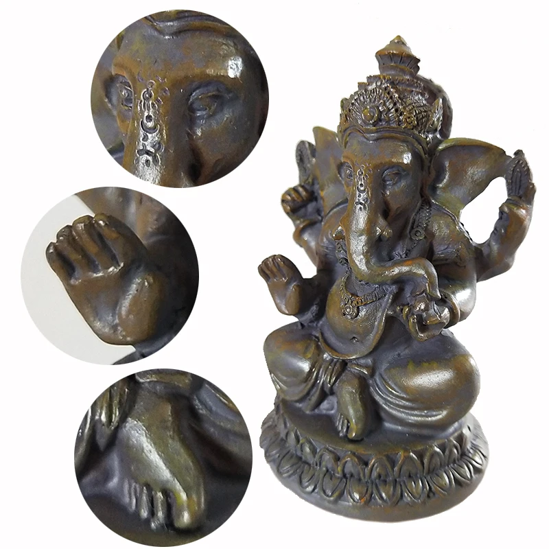 Статуи Будды лорд Ганеша из камня статуэтка слона индуического Бога статуэтки