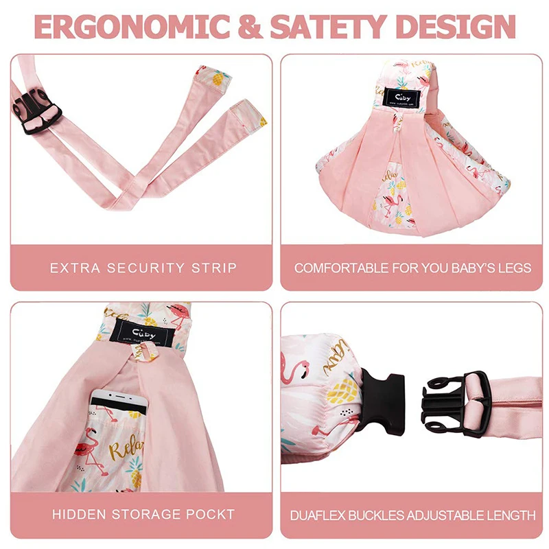 CUBY слинг для новорожденных Передняя детская обертка из хлопка мягкая грудного