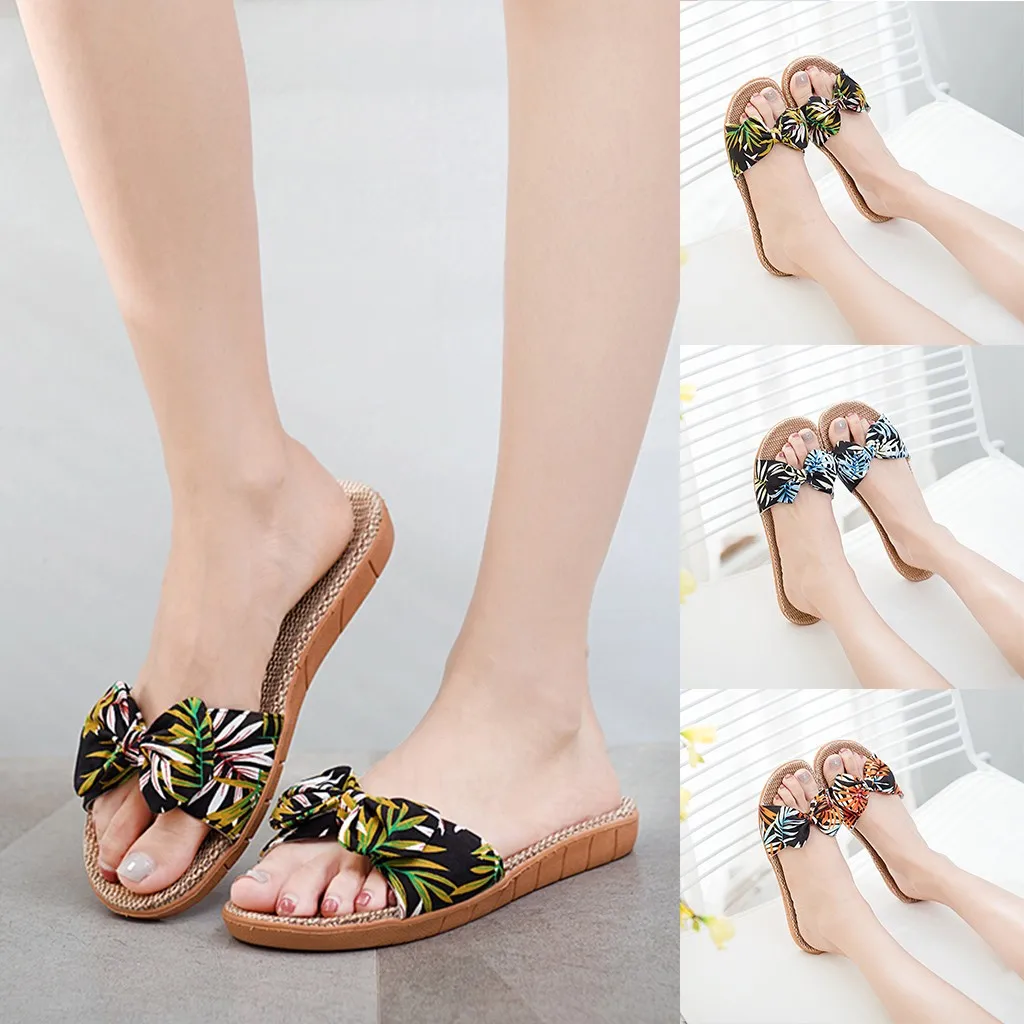 Женские шлепанцы в богемном стиле Женская Летняя Повседневная Удобная пляжная