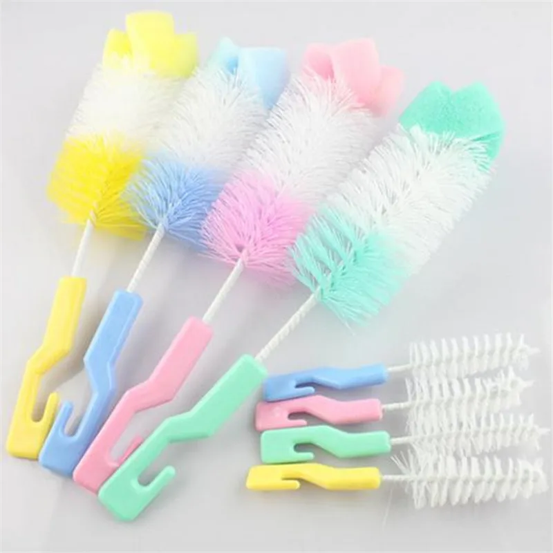

1 set Sponge Cleaner Baby Nipple Milk Bottle Cup Pacifier Brush Cleaning Brush Kitchen Items Cleaning Products Kitchen Items