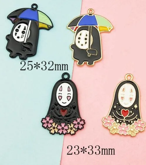 New Lot 50pcs cartoon My neighbor totoro black women DIY Key chain Metal Charm Pendants Jewelry Making gifts | Украшения и
