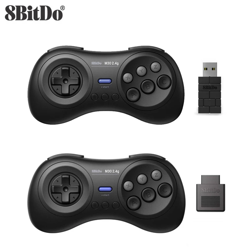 8Bitdo M30 2.4G Wireless Gamepad สำหรับ Sega Genesis/Gega Genesis Mini และ Mega Drive/Mini-sega Genesis หรือ Nintendo Switch