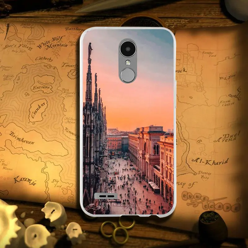 New York City Building Street Soft Phone Case Silicone for LG K4 K7 K8 K10 2017 V10 V20 V30 G2 G3 Mini G4 G5 G6 Stylus Nexus 5X | Мобильные