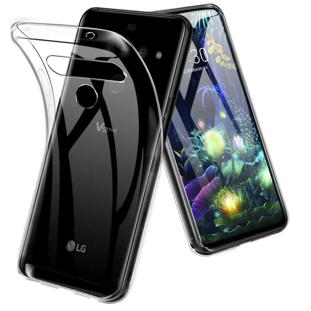 Прозрачный силиконовый мягкий ТПУ чехол для LG G8S Mini V40 V30 V20 V10 G7 G6 G5 G4S Q6 Q7 K4 K7 K8 K10 2017