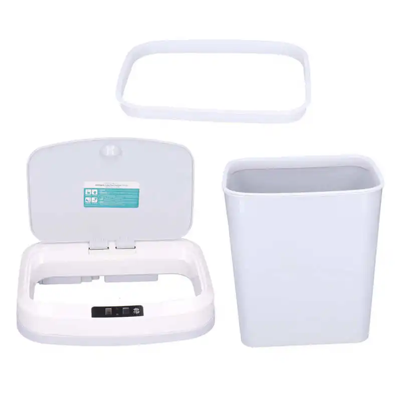 

Trash Can 15L Low Power Consumption Garbage Can for Living Room for Bedroom for Kitchen for Office