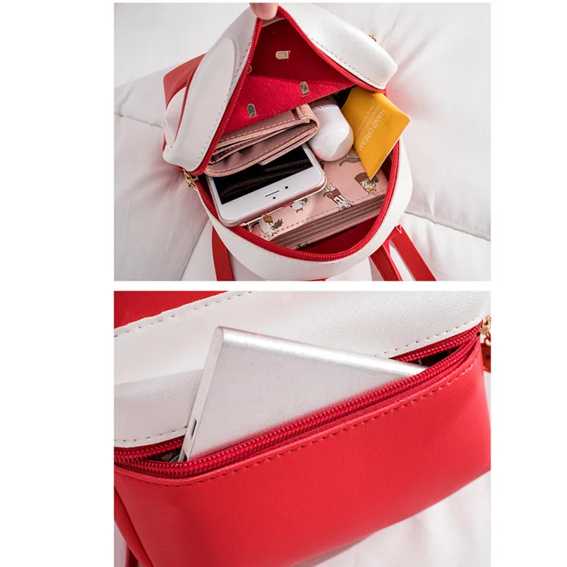 Vento Marea Leather Mini Backpack For Teenage Girl 2022 Red Small Cute Purse Designer Brand Simple Women Shoulder Bag Mochila images - 6