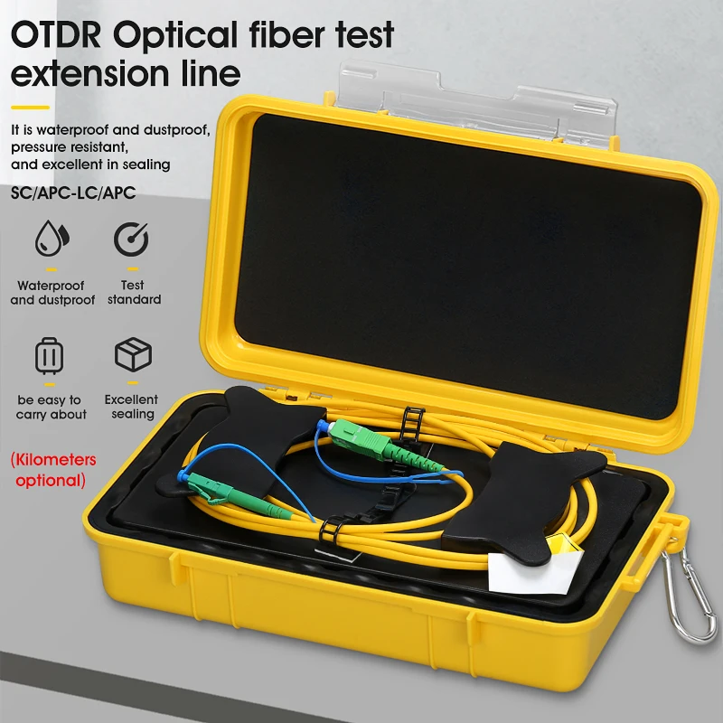 SC/APC-LC/APC OTDR Dead Zone Eliminator,Fiber Rings ,Fiber Optic OTDR Launch Cable Box 1km SM 1310/1550nm