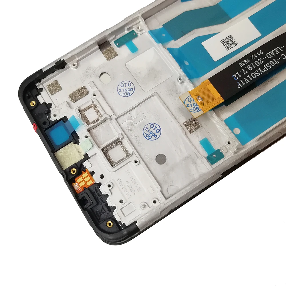 Pantalla LCD con marco para m&oacute;vil, montaje de digitalizador con Panel t&aacute;ctil para LG K50S, LMX540HM, LM-X540, LM-X540BMW, MX540BMW-4