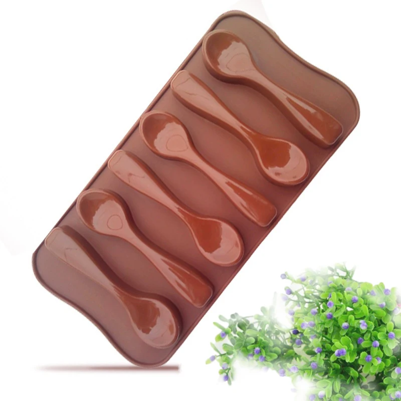 1 шт. силиконовая форма ложки для выпечки пирожных с шоколадной начинкой сахарные