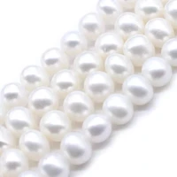natural white pearls beads potato round freshwater pearl loose beads 3 10mm for jewelry making diy necklace bracelet 15 strand