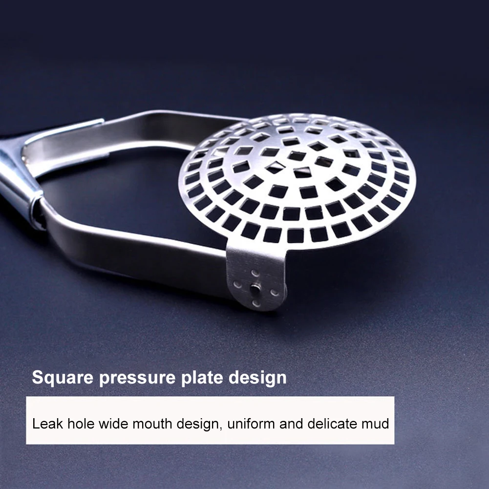 

1pcs Stainless Steel Kitchen Gadget Potato Masher Press Cooking Tool Mashed Potatoes Wavy Pressure Ricer Kitchen Accessories