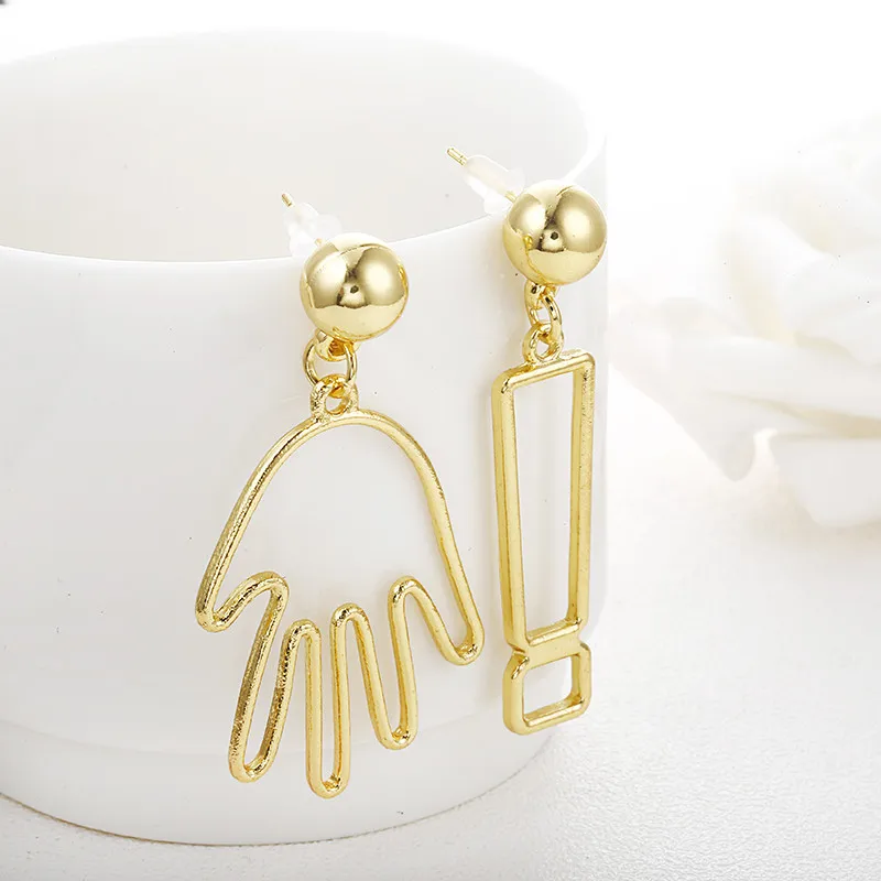 Модные новые женские серьги в виде ладоней модные ювелирные изделия Золотые