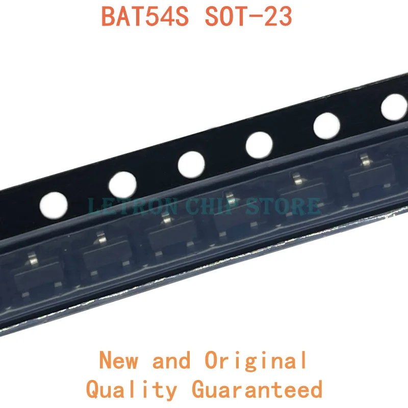 

100 шт. BAT54S SOT-23 KL4 WV4 SOT23 0.2A 30 в SMD диод Шоттки, новый и оригинальный чипсет IC