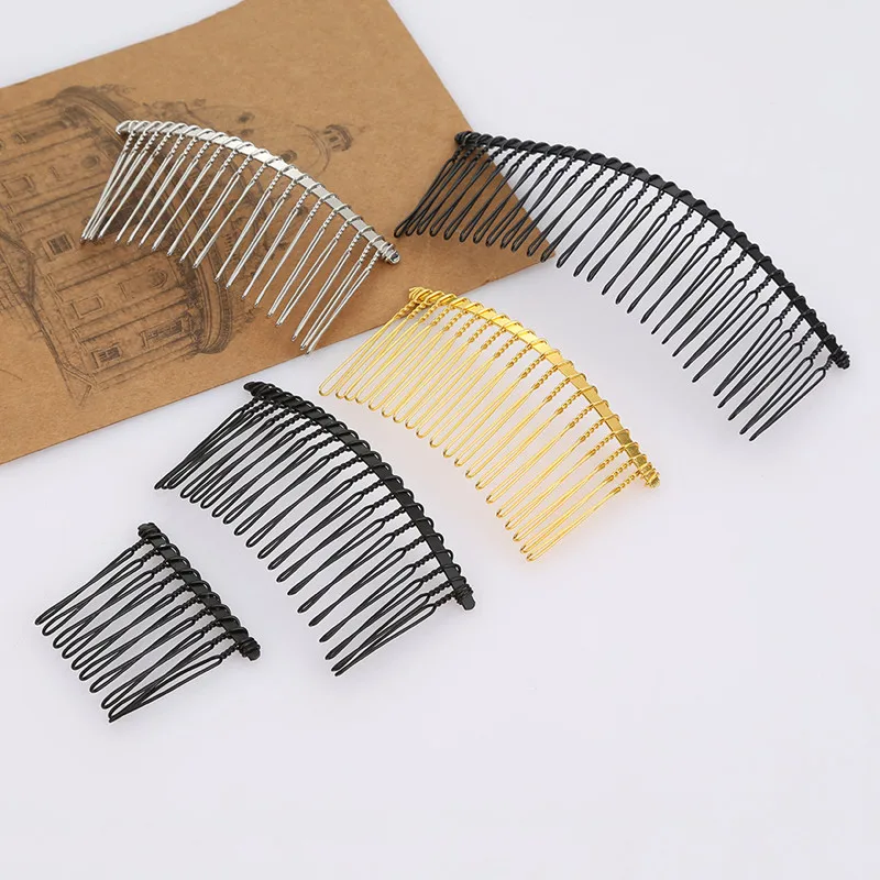 

Metal Hair Bands Fixed Artifact Fashion Simplicity Finishing Invisible Clip Inserting Multi-Tooth Headdress Girls Hair Comb Card