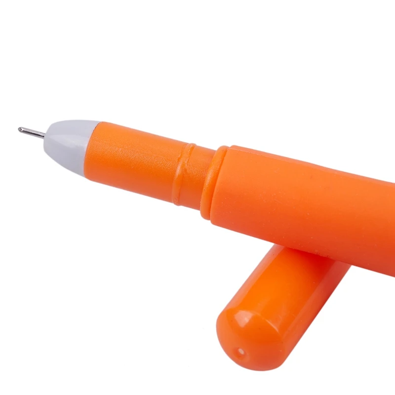 4 шт. ручка в форме морковки пластиковые черные чернила милые овощи и 1x