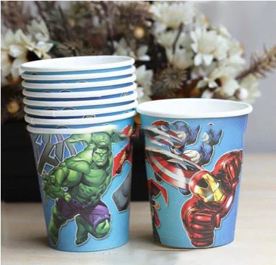 Дизайн Мстителей украшения для дня рождения воздушный шар Marvel одноразовая