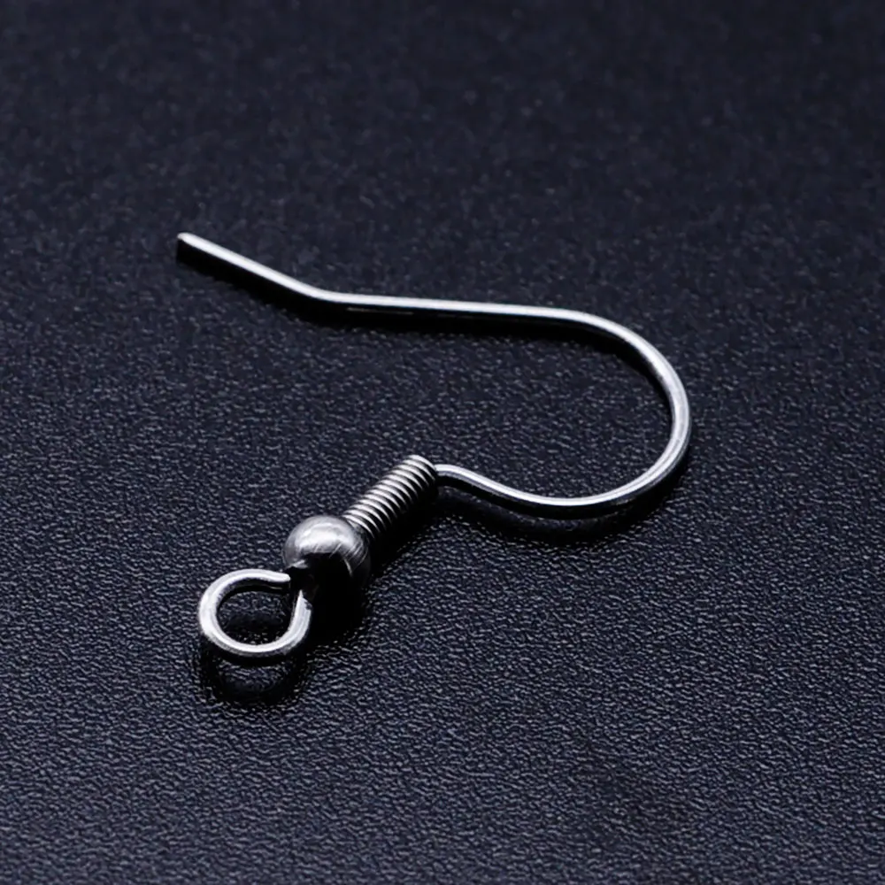Wholesale Dropshipping Jewelry Finding Accessories - 50pcs/lot Stainless Steel Earring Hook Clasp image 3