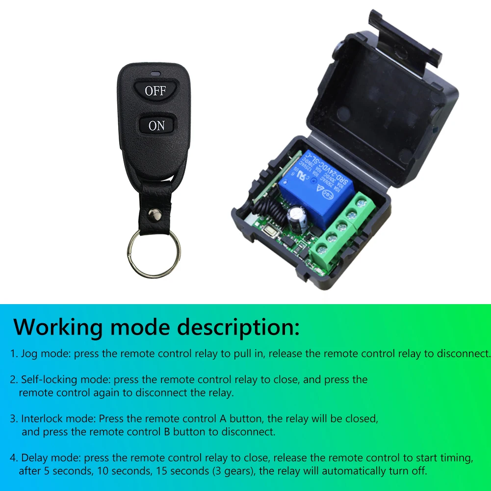 

315MHz Remote Control Switch Controller Wireless Remote Control Switch Receiver Module for Garage Relay Receiver