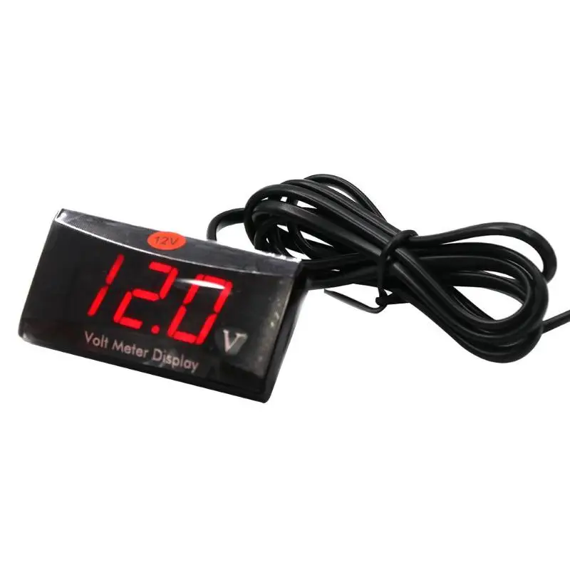 Многофункциональный 12 В светодиодный вольтметр Стабильная производительность