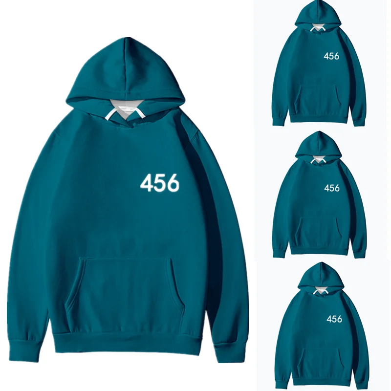 

Halloween Carnival Squid Game Merch Hoodie Li Zhengjae 456 218 Sweatshirt Jacket Sportsuit Cloth Casual Streetwear Pullovers