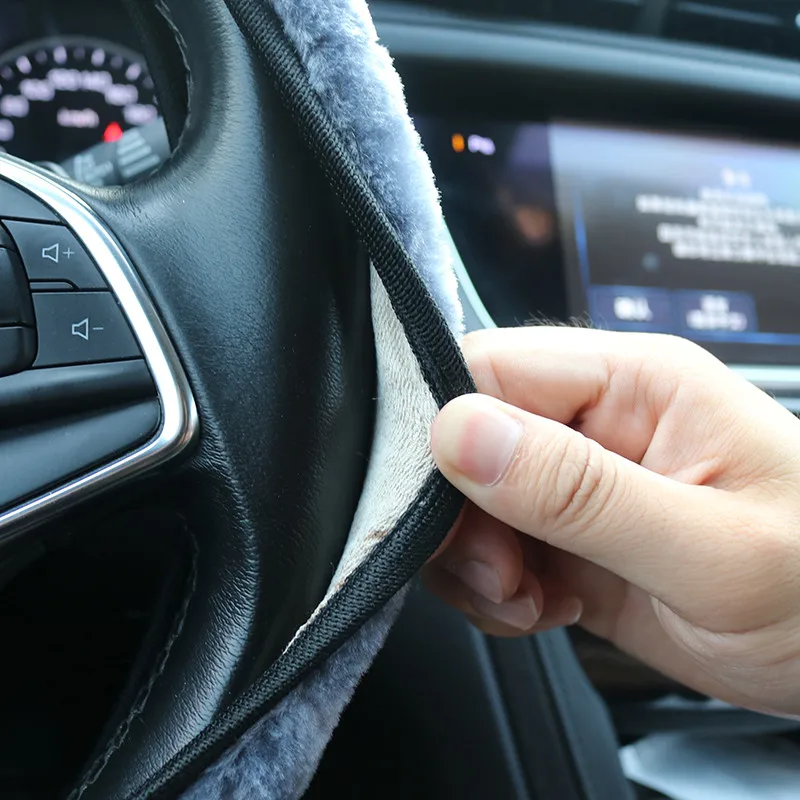 Универсальный мягкий очаровательный теплый плюшевый костюм чехол на руль