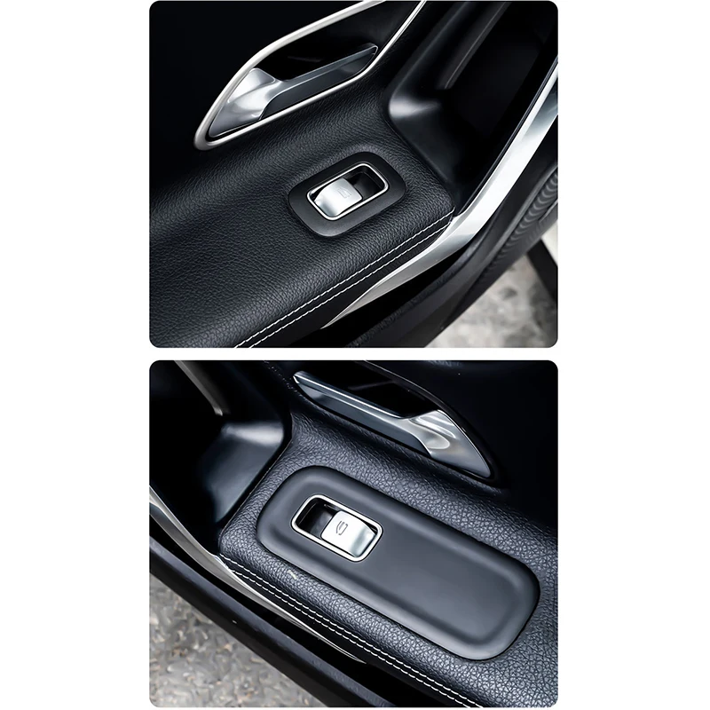 Переключатель окна автомобиля крышка стекла лифт переключатель стикер для