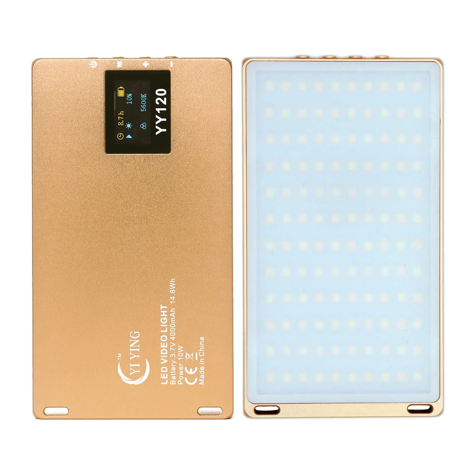 Gold YY-120 светодиодный мини-светильник с регулируемой яркостью 96 Светодиодный фотографический светильник ing Bio-color лампа для видеокамеры DSLR - Цвет: Gold