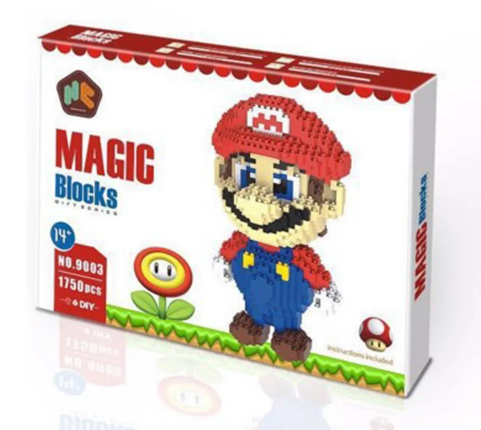 Hc9003 1750pcs Super Mario Red Series Without Original Box Building Blocks Diamond Bricks Toys Compatible LOZ HC 9003 | Игрушки и хобби