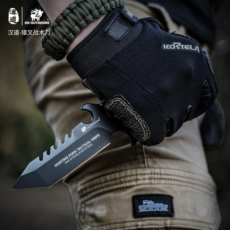 Охотничий нож Hx Outdoors 440c ручка из нейлонового стекловолокна тактические ножи