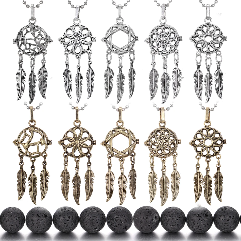 Новые ювелирные изделия для ароматерапии лавовый камень диффузор ожерелье