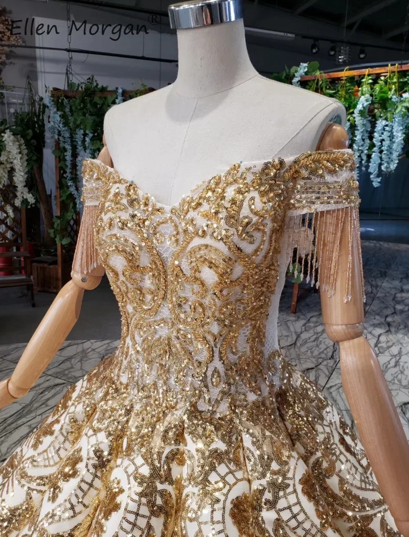 Женское свадебное платье It's yiiya белое цвета шампанского с открытыми плечами на