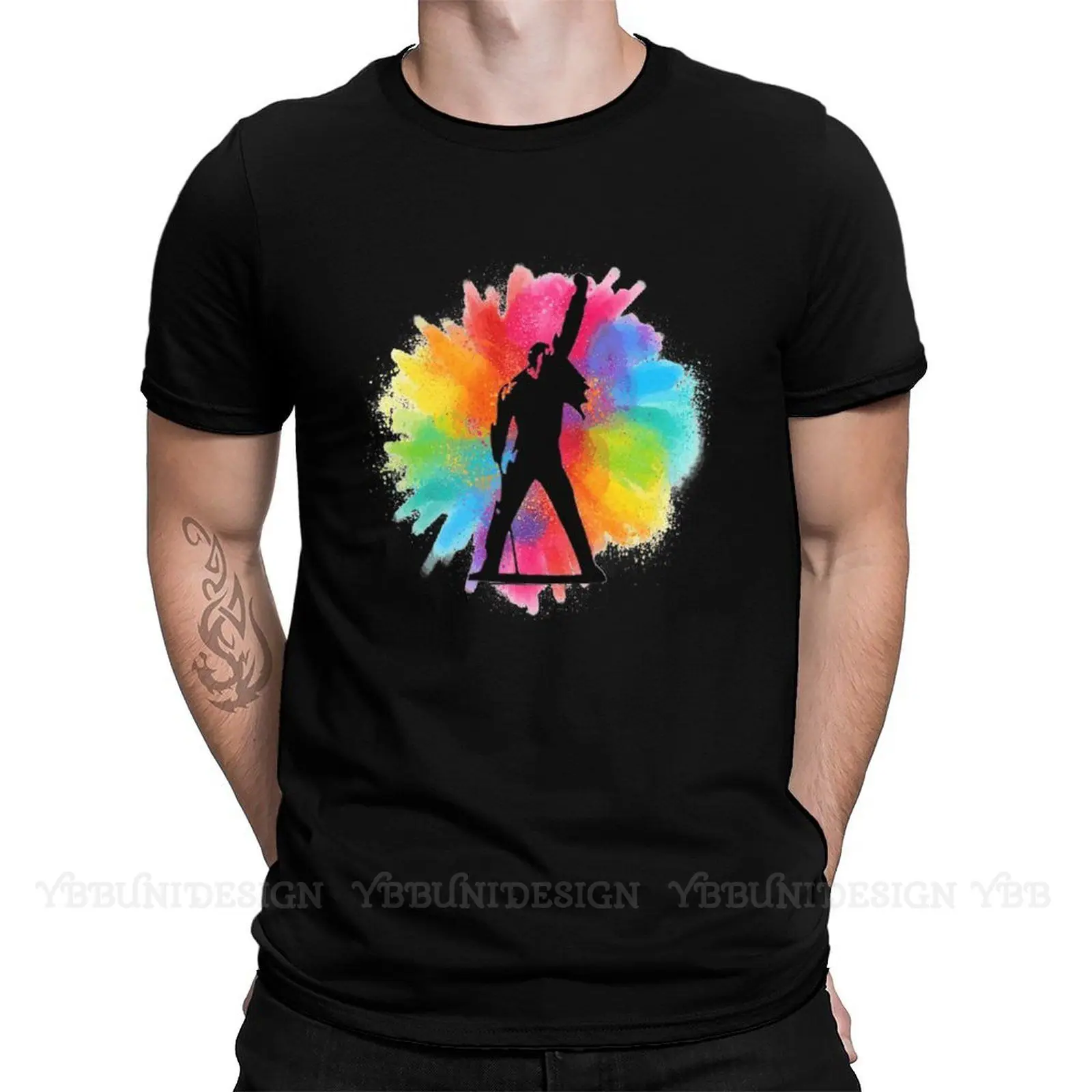 

Мужские футболки, забавная футболка Freddie Mercury рок-группы певицы, гордость, футболка с коротким рукавом, одежда для взрослых из чистого хлопка