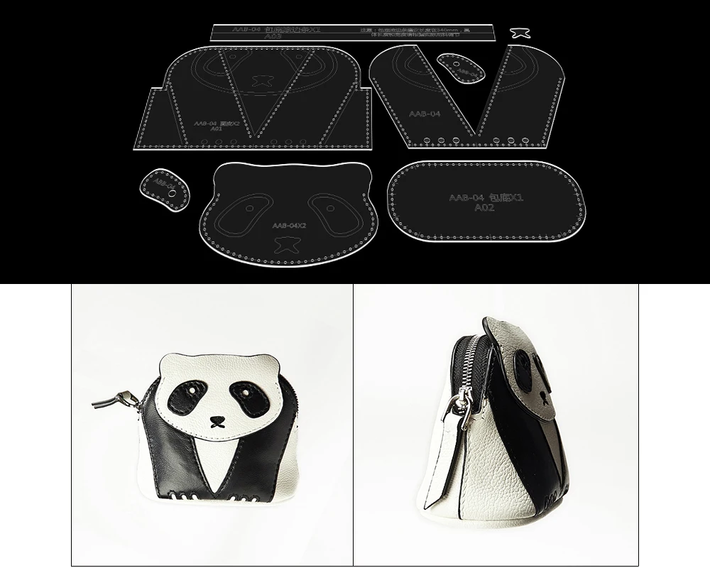 2020 Новый diy акриловый шаблон для трафарета кожи крафт бумаги сумки из натуральной