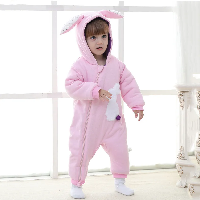 Зимний комбинезон одежда Комбинезоны для детей верхняя новорожденных девочек