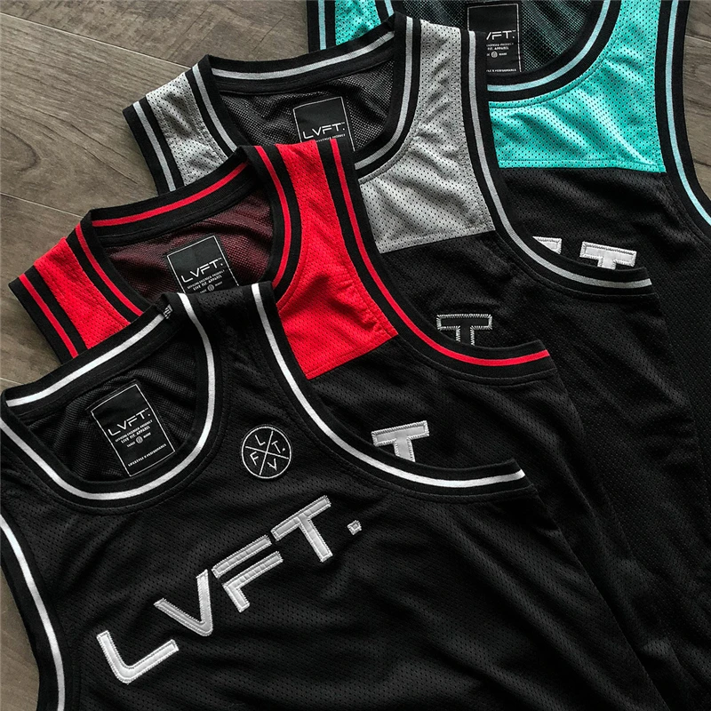 LVFT Майка мужская сетчатая в стиле пэчворк тренировочная тенниска для фитнеса и