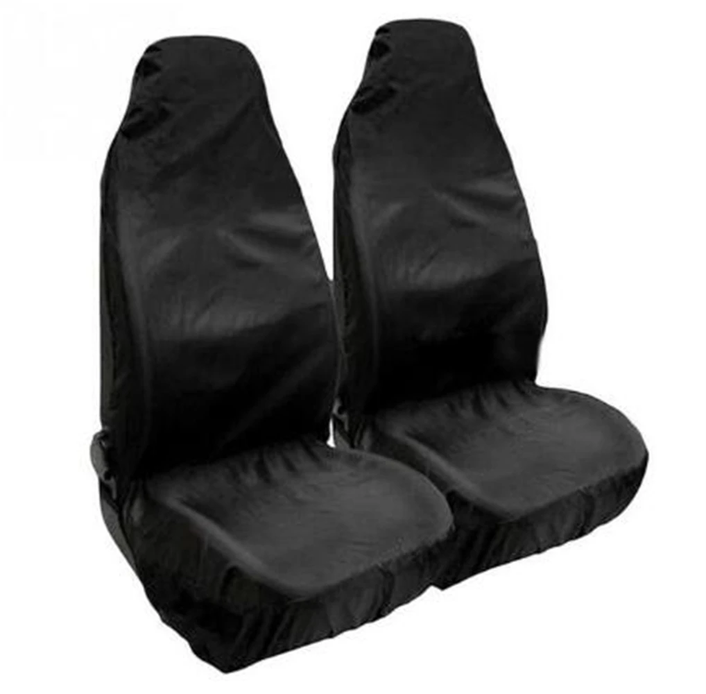 

Универсальные нейлоновые чехлы для автомобильных сидений, водонепроницаемые защитные чехлы для передних и задних сидений фургона