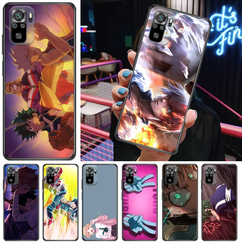 

My Hero Academia Tomura Boku Todoroki Shouto Bakugou Katsuki Dabi Shigaraki Phone Case For Xiaomi Redmi Note 10T 5G 10S Cases