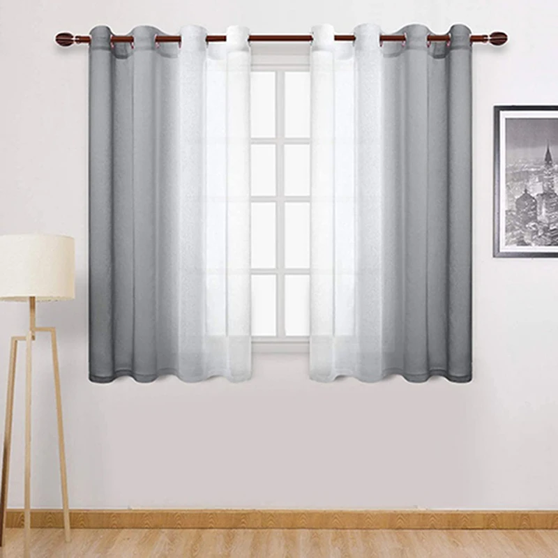 Живой RoomGradient все-матч сетчатая занавеска экраны Тюль эркерное окно