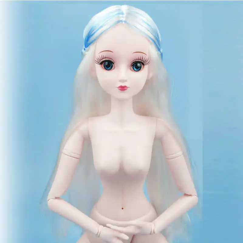 as picture show Новая Мода BJD куклы 1/3 60 см 21 подвижные шарнирные куклы женские голые обнаженные женские куклы тело с 3D глазами игрушечная обувь для девочек - Цвет: as picture show