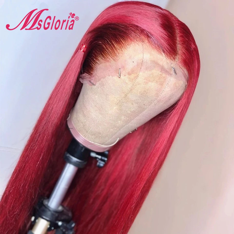 Имбирь оранжево-Цветной Вьющиеся парики из натуральных волос для Для женщин 150