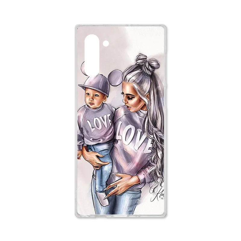 P140 Чехол для телефона для samsung A50, чехол для samsung Galaxy A20, A30S, A10, A50S, M30S, Note10, Note 10 Plus, чехол, силиконовый чехол для мамы и дочки - Цвет: P140