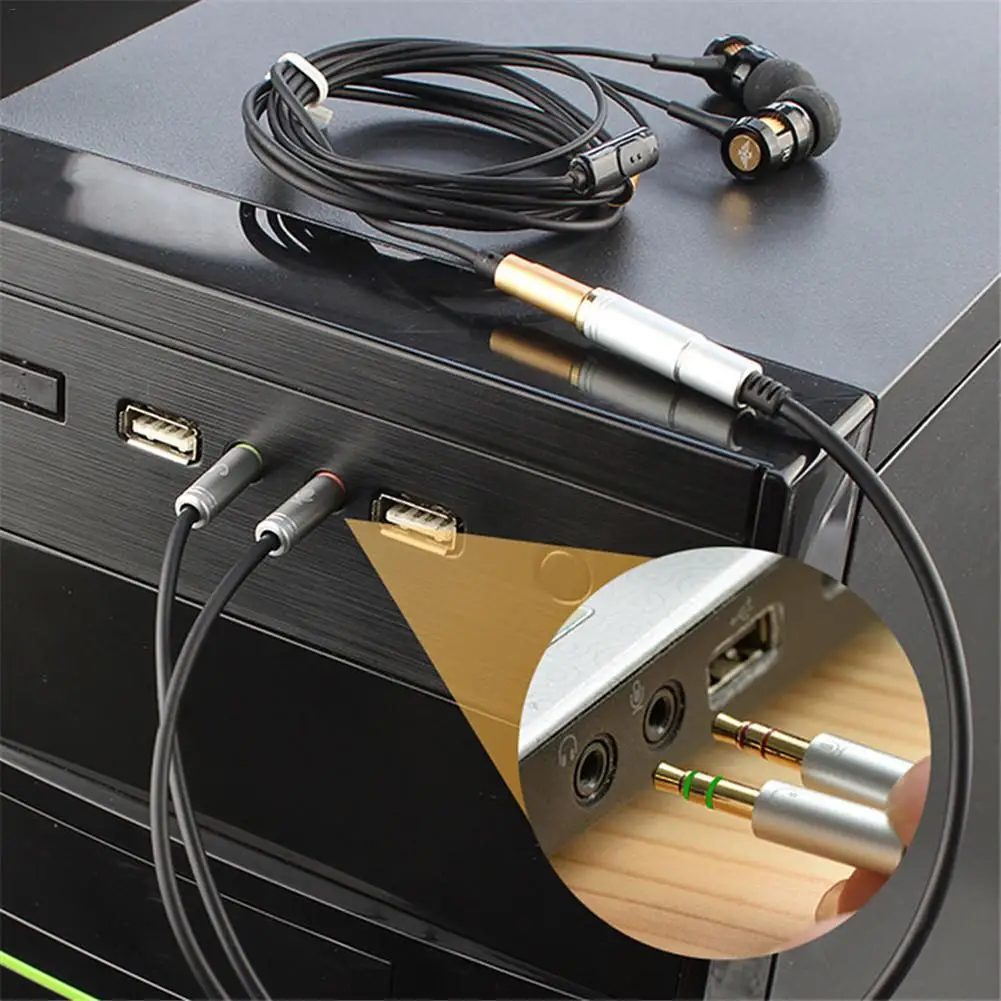 3 5 мм кабель конвертер телефон наушники преобразования компьютерный микрофон